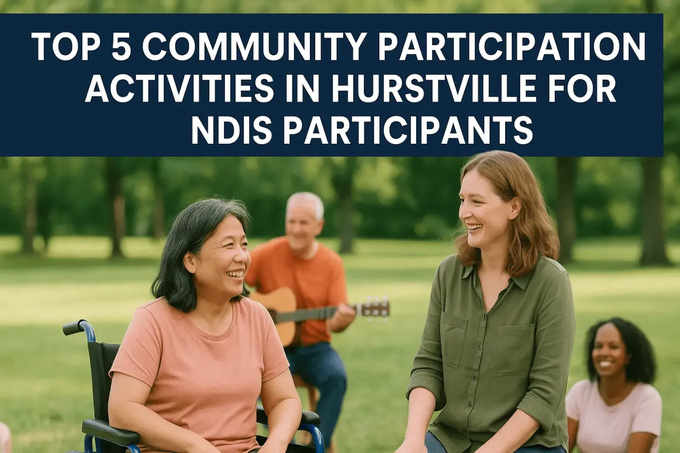 NDIS participants enjoying a community participation activity in Hurstville